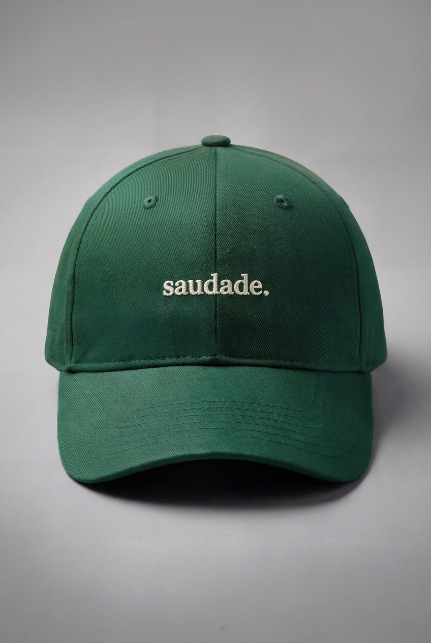 boné "saudade."